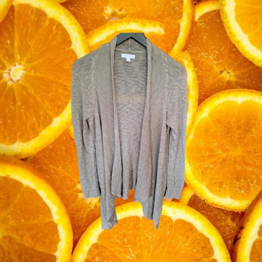 New‎ York and Company Loose Knit Tan Long Sweater Size Medium